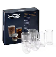 Набор стаканов Delonghi DLSC326 HOT&COLD COLLECTION 6 шт., 270 ml., 300 ml., 480 ml.