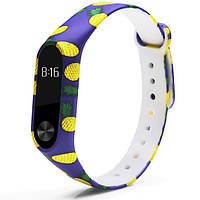 Ремешок Painted Strap для Xiaomi Mi Band 3 4 Pineapple UL, код: 6435200