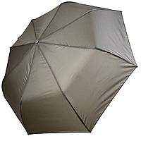 Женский однотонный зонт полуавтомат на 8 спиц от Toprain серый 0102-2 ET, код: 8324218