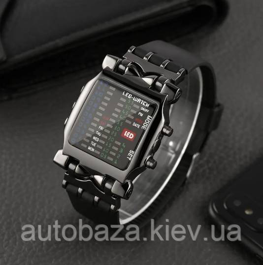 Мужские бинарные наручные часы LED наручные часы для мужчин женщин на подарок - фото 2 - id-p2167713201
