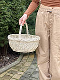 Кошик плетений з білої лози. Арт:3088, фото 6