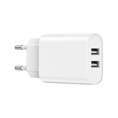 МЗП WIWU Wi-U003 Dual USB A Chager EU Plug White, фото 1