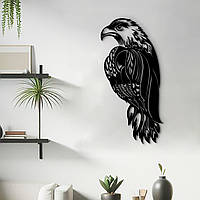 Интерьерная картина на стену, декор в комнату "Красивый орел", декоративное панно 70x35 см