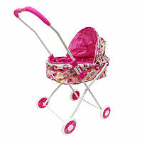 Детская коляска для кукол Мишки Bambi M0356-2 высота до ручки 65 см, Land of Toys