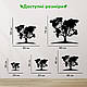 Декор для кімнати дерев'яна картина на стіну Дерево - карта світу стиль лофт 20x23 см Woodyard (1315--20x23), фото 3