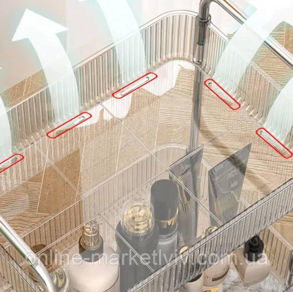 Напольная этажерка для ванной комнаты, кухни и балкона, Передвижная металлическая этажерка tpa - фото 5 - id-p2167742530