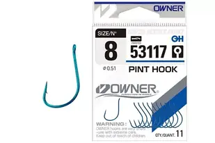 Гачки Owner Pint Hook 53117 Blue No6 (10 шт./пач.)