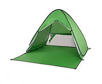 Пляжная палатка с шторкой Feistel Easy Set-up GR 150х150х90 мм Зелений ET, код: 8038340