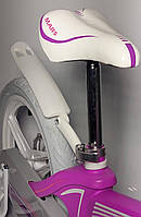 Двухкколесный велосипед Mars-1, магнезиевая рама, 18 дюймов колеса, с корзиной, фуксия