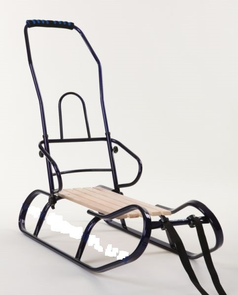 Санки «Геркулес Преміум» (Арт 22КР ) Червоні складні з штовхачем