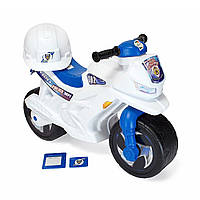 Каталка-толокар детский двухколесный мотоцикл с каской YAMAHA Orion 501 В-2 Полиция, белый