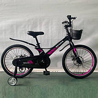 Велосипед двухколесный детский MARS-2 Evolution, магнезиевая рама, 20 дюймов колеса, фиолетово-черный