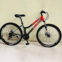 Велосипед спортивный двухколесный 26 дюймов Corso KLEO KL-26659 стальная рама 15 , 21 скорость, красный