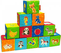 Набор мягких кубиков Животные Macik МС 090601-04 ET, код: 7788407