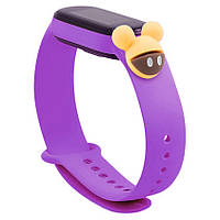 Ремешок Cartoon Strap для Xiaomi Mi Band 5 6 Purple Mickey ET, код: 6717729