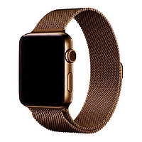 Ремешок Milanese Loop Strap Apple Watch 42 44 mm Coffee ET, код: 8097529