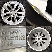 Диски 2шт Ronal Skoda R17 5x112 7J ET46. Самовывоз!