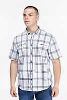 Рубашка с узором мужская Jean Piere JP8426-B 6XL Белый (2000989743118) EJ, код: 8126220