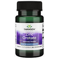 Микроэлемент Цинк Swanson Zinc Orotate 10 mg 60 Veg Caps UP, код: 7704160