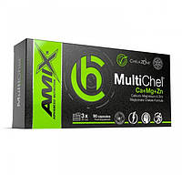 Мультиминералы для спорта Amix Nutrition ChelaZone MultiChel Ca+Mg+Zn Bisglycinate Chelate 90 UP, код: 7803230