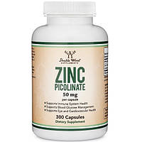 Микроэлемент Цинк Double Wood Supplements Zinc Picolinate 50 mg 300 Caps UP, код: 7950893