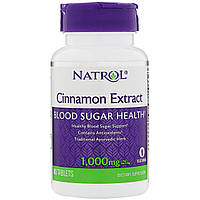 Корица Cinnamon Natrol экстракт 1000 мг 80 табл (261) UP, код: 1535231