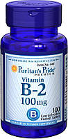 Витамин В-2 Puritans Pride 100 мг 100 таблеток (30993) UP, код: 1535927