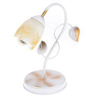 Настольная лампа флористика Brille 60W BKL-472 Золотистый EJ, код: 7272035