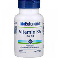 Пиридоксин Life Extension Vitamin B6 250 mg 100 Veg Caps UP, код: 7517951