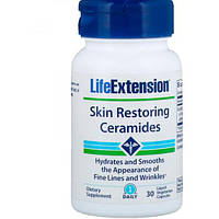 Комплекс для кожи, волос, ногтей Life Extension Skin Restoring Ceramides 30 Liquid Vcaps UP, код: 7667232