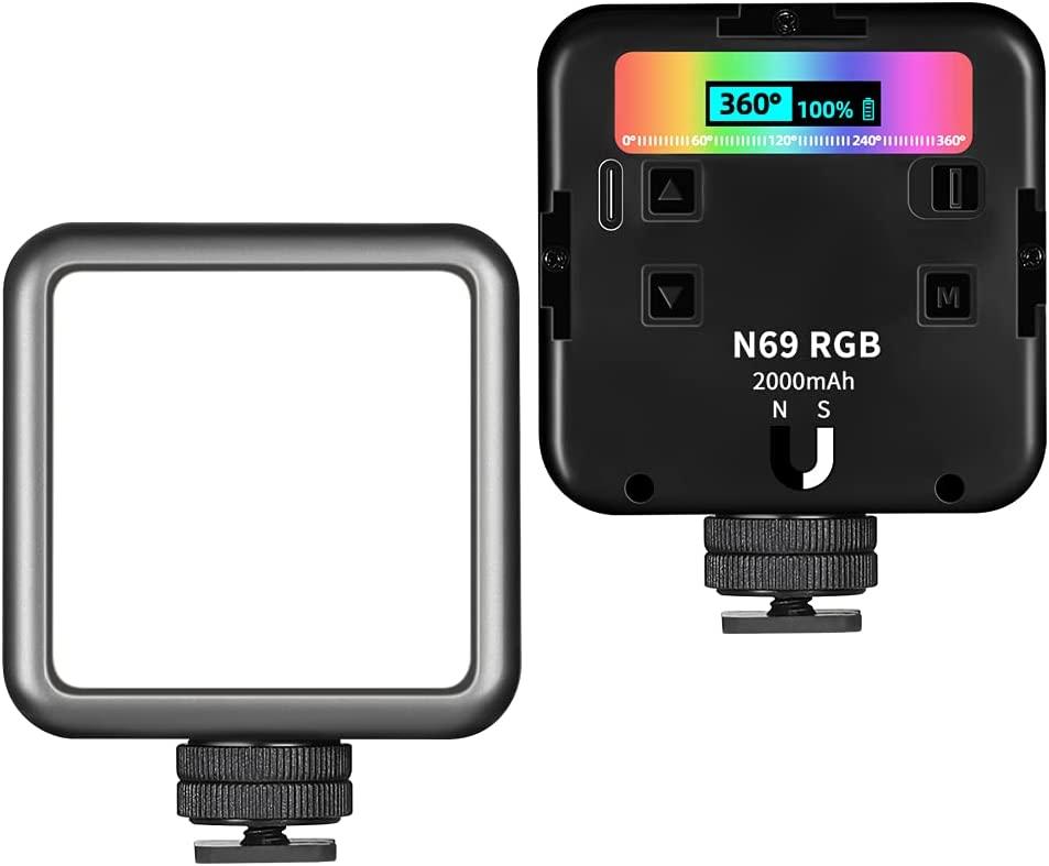Светодиодный накамерный видео свет Andoer N69 RGB LED панель SE, код: 8366657 - фото 3 - id-p2167870365