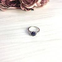 Серебряное кольцо SilverBreeze с натуральным сапфиром 2.61ct (2073123) 17.5 размер UP, код: 6486137