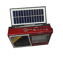Радіоліхтар на сонячній батареї на акумуляторі Solar Charge S-1521BTS червоне EJ, код: 8325324
