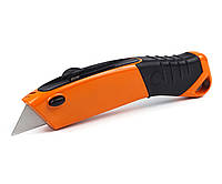 Нож строительный трапецевидный Polax с выдвижным лезвием 19 мм (23-007) KC, код: 5538883