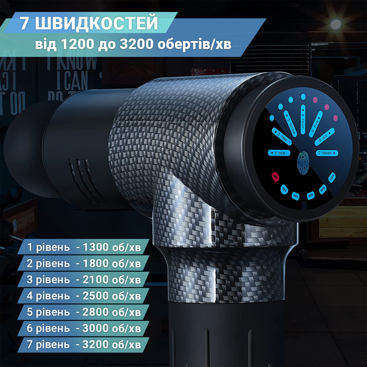 Перкуссионный ручной массажер для тела Pro Booster вибрационный ударный электромассажер (Y10) KC, код: 7603642 - фото 6 - id-p2167901169