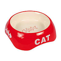 Миска Trixie Cat керамическая 200 мл красный VK, код: 8452461