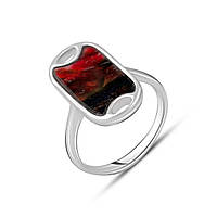 Серебряное кольцо SilverBreeze с искуственным аммолитом 1.525ct (2129400) 16.5 UP, код: 8026112