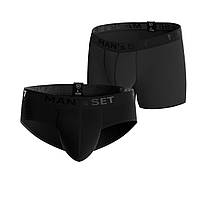 Комплект трусов MIX Intimate Slips Black Series 2шт MAN's SET 2XL PK, код: 7679806