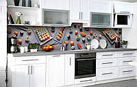 Наклейка на скіналі Zatarga на кухню «Суші сет» 600х2500 мм вінілова 3Д-наклейка кухонний фа XN, код: 6512433