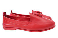 Туфлі жіночі з натуральної шкіри на низькому ходу Червоні Gossi 63-21DTC 37 GG, код: 7364846