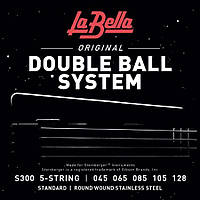 Струны для бас-гитары La Bella S300 Double Ball Steinberger Bass 5-Strings 45 128 PZ, код: 6556286
