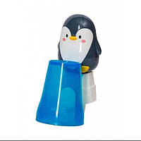Держатель для зубных щёток настенный UKC в форме пингвина на трёх присосках Голубой 10018 KC, код: 7925848