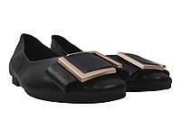 Туфлі на низькому ходу жіночі Berkonty натуральна шкіра колір Чорний 244-20DTB 38 GG, код: 7434884