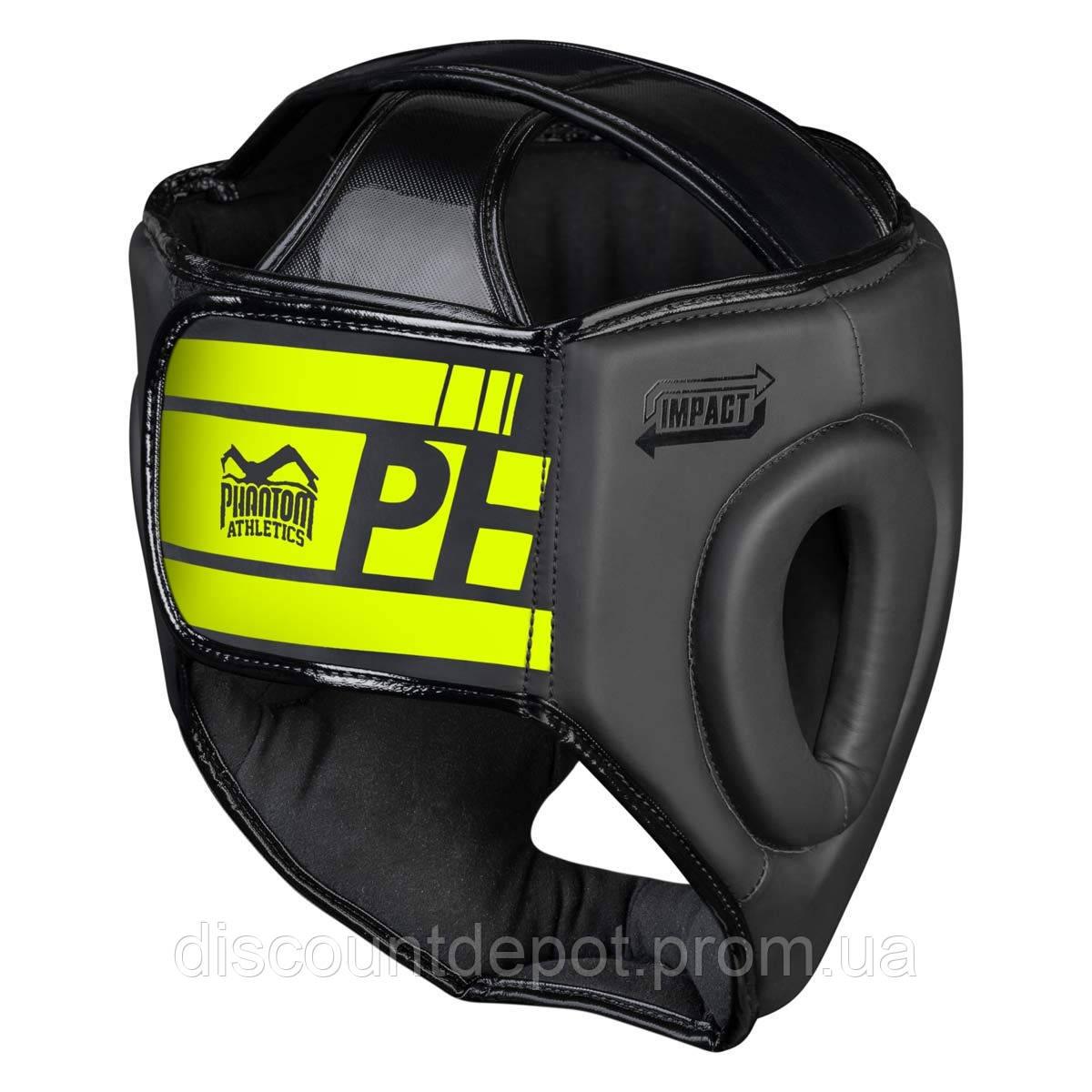 Боксерский шлем Phantom APEX Full Face Neon One Size Black Yellow DD, код: 8104230 - фото 2 - id-p2167907722