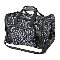 Сумка-переноска для собак и кошек Trixie Adrina Carrier 26 x 27 х 42 см Черная с серым (40119 GR, код: 7574574