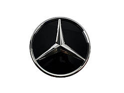 Емблема (Зірка) 3D дзеркальна під дистроник на Mercedes GLS / GLC / Vito / S ( Chrome )