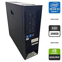 Сервер Lenovo ThinkStation C30 SFF / 2x Xeon E5-2658 v2 / 64GB DDR3 / 256 GB SSD / Quadro 2000