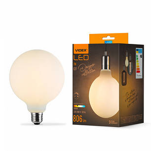 LED-лампа VIDEX Filament VL-DG125MO 7W E27 3000K Porcelain dimmable, фото 1