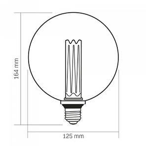 LED лампа VIDEX Filament VL-DI-G125FC1980 4W E27 1800K, фото 4