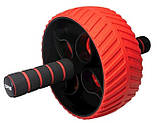 Колесо для преса Power System PS-4107 Full Grip AB Red + килимок Red/Black, фото 3